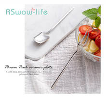 Creative 304 Stainless Steel Fruit Fork Western Food Cake Spoon Dessert Fork Fruit Sign Coffee Spoon Coffee Accessories 2024 - buy cheap