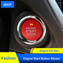 QHCP Engine Start Stop Button Cover Sticker Replace Red For Subaru Forester Outback XV BRZ Impreza 2015 2016 2017 2018 2019 2020 2024 - buy cheap