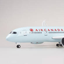 47CM 1/130 Scale Airplane 787 B787 Dreamliner Aircraft Canada Airlines Model with Light and Wheels Diecast Plastic Plane 2024 - buy cheap