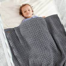 Mantas de punto para bebé recién nacido, envoltura súper suave, cálido, para niños, ropa de cama mensual 2024 - compra barato