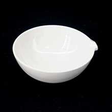 Plato de evaporación de cerámica, fondo redondo con caño para laboratorio químico, 500ml 2024 - compra barato