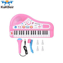 KaKBeir-teclado de 37 teclas con micrófono para bebé, piano Musical Digital recargable, aprendizaje de música, juguetes educativos para niños 2024 - compra barato