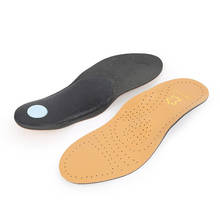 Palmilhas ortopédicas de couro para pés chatos, palmilhas de couro com suporte para arco, tênis ortopédicos de silicone, de alta qualidade, para homens e mulheres 2024 - compre barato