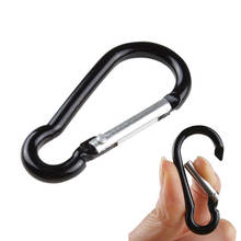 30# 10pcs Aluminum Snap Hook Carabiner D-Ring Key Chain Clip Keychain Hiking High Intensity Outdoor Camping Ring Keychain 2024 - buy cheap