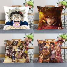 Black Clover Anime Pillowcase Bedroom Home Decorative Gift Pillow Cover Square Zipper Pillow Cases 40x40,45x45 Satin Soft 0303 2024 - buy cheap