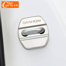 Color My Life-cubierta de protección de cerradura de puerta de coche, embellecedor de acero inoxidable para Nissan Qashqai J10 J11 2009-2021, Protector de cerraduras de puerta 2024 - compra barato