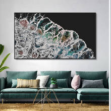 Pinturas en lienzo para decoración del hogar, carteles e impresiones de ondas de playa abstractas, imágenes artísticas de pared de paisaje marino moderno para sala de estar 2024 - compra barato