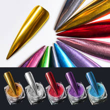 0.5g/Box Nail Mirror Glitter Powder Metallic Color Nail Art UV Gel Polishing Chrome Flakes Pigment Dust Decorations Manicure 2024 - buy cheap