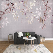 Custom Photo Wallpaper Retro Watercolor Flower Leaf Nordic Living  Room TV Background Wall Decor Self-Adhesive Waterproof Murals 2024 - buy cheap
