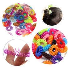 10/30/70pcs Hair Accessories Scrunchy for Women Girl Rubber Elastic Spiral Shape Hair Ring Headwear Telephone Line Rubber Bands 2024 - buy cheap