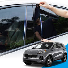 Adesivo de pvc para coluna de janela de carro, acessórios externos para kia sportage sl ql 2013-2018 2024 - compre barato