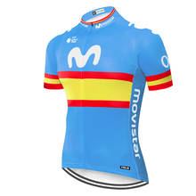 Movistar 2022 Cycling Jersey Summer Racing Cycling Clothing Ropa Ciclismo Short Sleeve mtb Bike Jersey Shirt Maillot Ciclismo 2024 - buy cheap