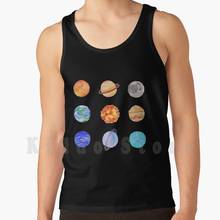 Planetas tank tops colete sem mangas topos de topo símbolo adolescente camisola sassy desenhos engraçados adolescente 2024 - compre barato