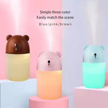 280ml Mini Air Humidifier Cute Bear USB Aroma Essential Oil Diffuser With Colorful Night Light Car Home Office Air Purifier 2024 - buy cheap