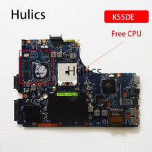 Hulics-placa base Original para ordenador portátil Asus K55DR Mianboard K55DE, K55N, DDR3, Tablero Principal, CPU gratis 2024 - compra barato