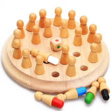 Деревянные игрушки Монтессори для детей, развивающие шахматы с памятью, Обучающие игрушки для дошкольного обучения, джугетты 2024 - купить недорого