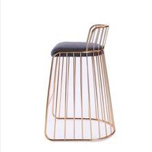 Nail Chair Net Red Back Nordic Dining Chair Tea Shop Dressing Chair Dressing Stool Cafe Leisure Iron Chair 2024 - buy cheap