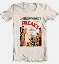 Customize Tee Shirts Freaks Movie T-Shirt Classic Horror Movie Retro 100% Cotton Graphic Printed Tee 2024 - buy cheap
