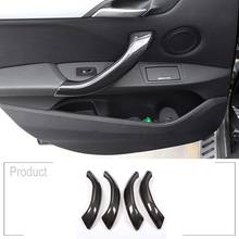 Manija de puerta Interior de coche, cubierta de protección para BMW X1, F48, X2, F47, 2016, 2017, 2018, 2019, 2020, accesorios de fibra de carbono ABS, 4 unidades/juego 2024 - compra barato