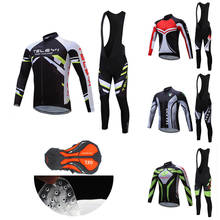 Roupa masculina de manga comprida para ciclismo, kit de uniforme profissional para ciclismo de estrada, 2021, frete grátis 2024 - compre barato