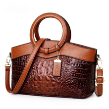 Shoulder Bag Women Leather Handbags Women Bags Designer Crossbody Bag Female Crocodile Leather Handbag Ladies Tote Retro Handbag 2024 - buy cheap
