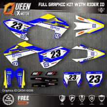 QUEEN X MOTOR Custom Team Graphics Decals Stickers Kit For Husqvarna Decal  2016-18 TC FC TX FX FS 2017-19 TE FE 125-450CC 06 2024 - buy cheap