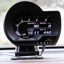 Medidor de temperatura de presión de aceite Turbo boost para coche Afr RPM, medidor de velocidad de combustible EXT, LUFI XF, versión en inglés, enchufe digital OBD2 2024 - compra barato