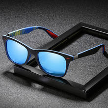 2020 брендовые поляризованные солнцезащитные очки для мужчин, пластиковые очки de sol, мужские модные квадратные очки для вождения, дорожные солнцезащитные очки 2024 - купить недорого