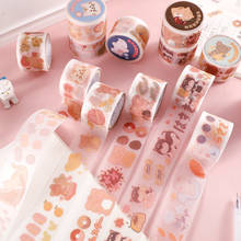 Cinta Washi decorativa Kawaii para diario, pegatinas bonitas para álbum de recortes, cinta adhesiva coreana, papelería 005 2024 - compra barato