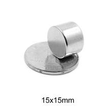 2/5/10/20PCS 15x15 Thick Round Neodymium Magnet Strong 15mm X 15mm Disc magnet cylinder N35 15x15mm Permanent Magnet sheet 15*15 2024 - buy cheap