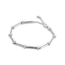 Sparkling Pave Bars Bracelet Genuine 925 Sterling Silver Bracelets for Women Jewelry Making Winter 2020 Collection Pulseras 2024 - buy cheap
