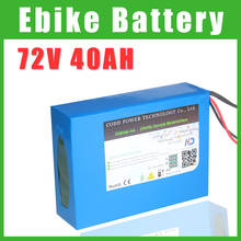 No Tax 72V 60Ah 100AH Lithium ion eBike Battery Pack 3000W 5000W Electric Scooter Battery with 100A BMS 84V 5A Charger 2024 - buy cheap