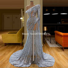 Brilliant 2020 Vintage Sheath Evening Dress Floor-Length Beaded Sequins Formal Dress Robe De Soiree Aibye Vestido de festa Dubai 2024 - buy cheap