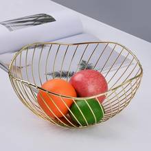 Nordic Fruit Basket Home Tableware Vegetable Drain Plate Iron Craft Storage Bowl Kitchen Utensils Accessories Storage Basket 2024 - buy cheap