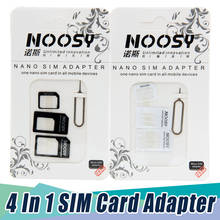 Горячие 4 в 1 нано сим-карты Micro SIM адаптеры Стандартный Извлечение Pin для iphone 7 8 4S 5 5S 6 6S XS Max XR для мобильных телефонов 1000 шт 2022 - купить недорого