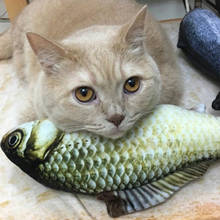 1 шт. Pet мягкие плюшевые 3D рыбы Форма кошки игрушки подарки кошачья мята поставки моделирование рыбы играя игрушки для домашних животных 2024 - купить недорого