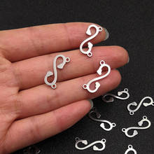 20pcs Stainless Steel Letter S Charms DIY Accessories Bracelet Necklace Hearts Pendant Findings Making Material Jewelry 2024 - buy cheap