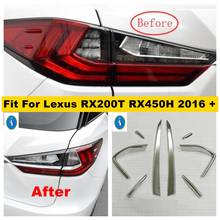 Accessories Chrome Rear Tail Trunk Lights Lamps Eyelid Eyebrow Stripes Cover Trim For Lexus RX RX450h 2016 - 2021 2024 - buy cheap