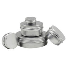 Tarros de lata de aluminio vacíos para Envase de bálsamo de labio, botes de Metal para crema, caja, 10/20/50/100/150ML 2024 - compra barato