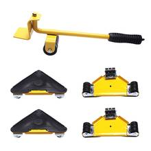 Furniture Mover Tool Transport Lifter Heavy Stuffs Moving 4 Wheeled Roller Bar 2024 - buy cheap