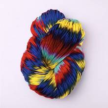 Fio acrílico de tricô colorido misto 50g/bola tingido fio de crochê tricotado à mão 2024 - compre barato