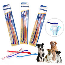 Pet Products Dogs Toothbrush Chew Set Double Head Pet ToothBrush Cat Clean Teeth Dog Teeth Cleaning Supplies For Puppy Kitten 2024 - buy cheap