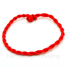 Pulsera de cadena de cuerda roja de madera de melocotón para hombre y mujer, brazalete de cuerda hecho a mano de la suerte, regalo para pareja 2024 - compra barato