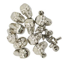 10 Sets Skull Studs Rivets Punk Rock Spikes Shoes Bags DIY Leather Craft 9x16mm 2024 - buy cheap