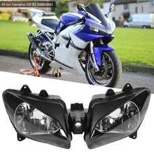 Tampa de lente transparente para farol de motocicleta, capa de substituição para yamaha yzf r1 2000 2001 2024 - compre barato