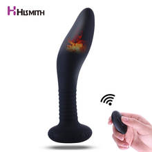 Hismith Anal Massager Male Prostate Massager Vibrator 5 Frequencies 3 Speeds Vibrating Heating Wireless Remote Anal Butt Plug 2024 - buy cheap