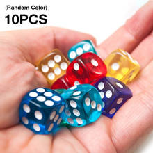 Juego de dados opacos para Bar, Pub, Club, fiesta, juego de mesa, 16mm, seis caras, D6, 10 Uds. 2024 - compra barato