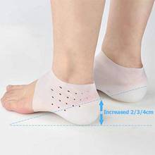 Almohadillas invisibles para elevar la altura del pie Unisex, calcetines para mujer y hombre, aumento de la invisibilidad, plantillas de silicona suaves, protegen el tobillo, 1 par 2024 - compra barato