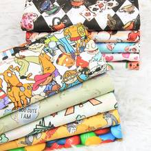 45*110cm Twill Cotton Cartoon Girl Printing Fabric Sewing Material Quilting Patchwork Needlework DIY Handmade Cloth Bag 2024 - buy cheap
