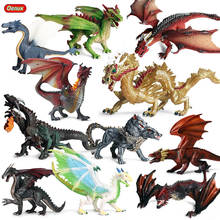Oenux-figuras de acción de la película Savage Fly Magic Dragon Frost Wyrm, figuras de acción de monstruos chinos, modelo de animales, juguete educativo para niños, regalo 2024 - compra barato